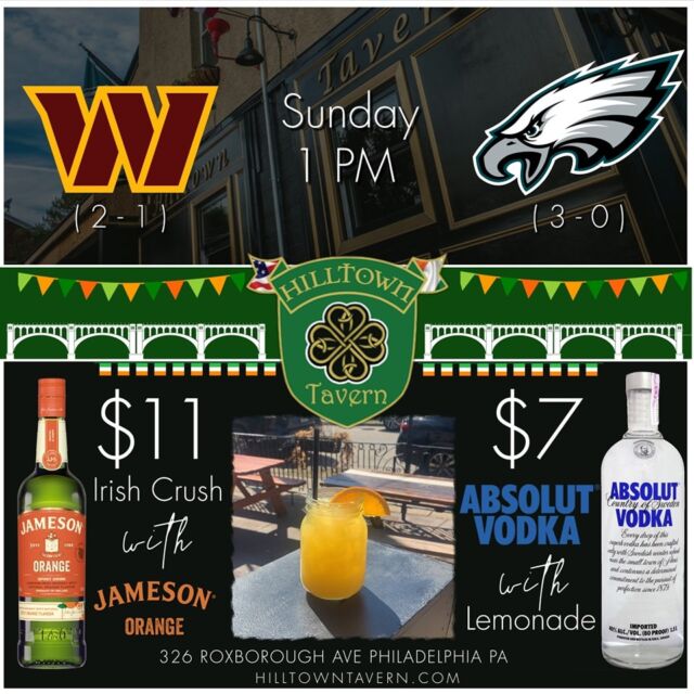 Hilltown Tavern - Hilltown Tavern is Roxborough's #1 spot of all your Philly  Sports games!! Tomorrow kicks off with our 11 - 1 Philadelphia Eagles vs  the New York Giants at 1